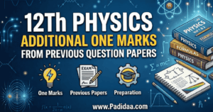 12th physics additional one marks