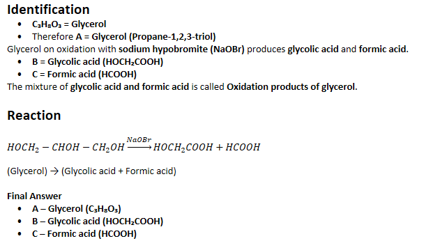 12th chemistry naming reactions, identifying a,b,c