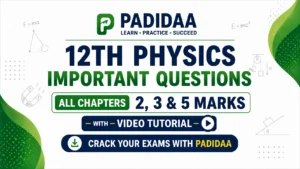 12th physics important questions